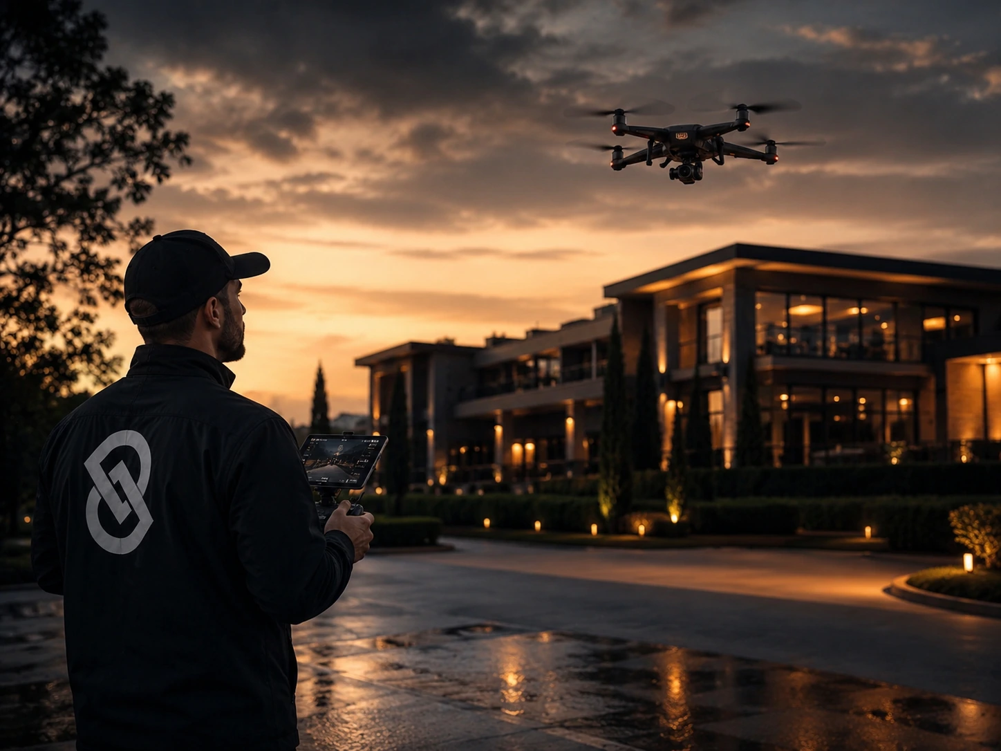 Εξωτερική πτήση drone για επαγγελματικές εναέριες λήψεις